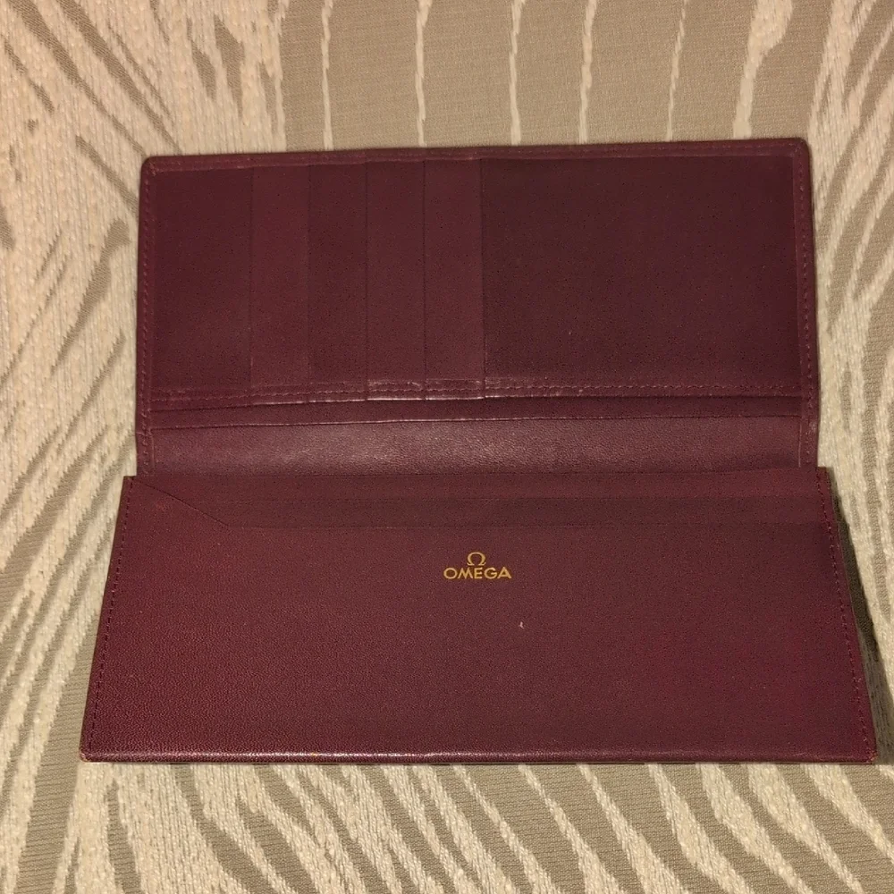 Omega Brown Leather Wallet